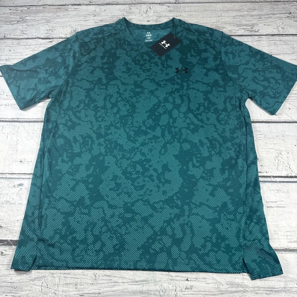 Under Armour Tech Vent Tee Men's Geode Green Moisture Wicking New size L NWT